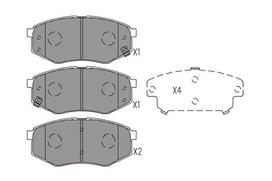 KAVO PARTS Stabdžių kaladėlių komplektas Brake pad set KBP-4025