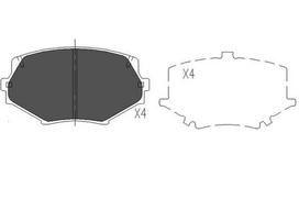 KAVO PARTS Stabdžių kaladėlių komplektas Brake pad set KBP-4527