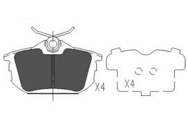 KAVO PARTS Stabdžių kaladėlių komplektas Brake pad set KBP-5513