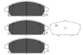 KAVO PARTS Stabdžių kaladėlių komplektas Brake pad set KBP-6515