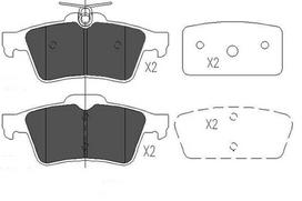 KAVO PARTS Stabdžių kaladėlių komplektas Brake pad set KBP-6554