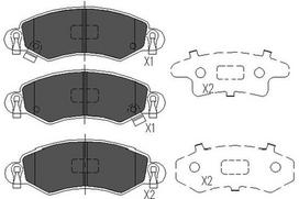 KAVO PARTS Stabdžių kaladėlių komplektas Brake pad set KBP-8508