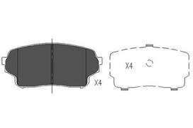 KAVO PARTS Stabdžių kaladėlių komplektas Brake pad set KBP-8511