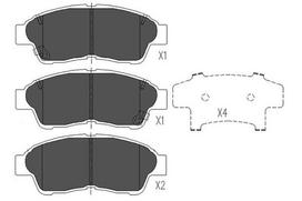 KAVO PARTS Stabdžių kaladėlių komplektas Brake pad set KBP-9005