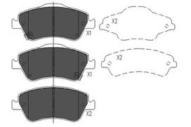 KAVO PARTS Stabdžių kaladėlių komplektas Brake pad set KBP-9027