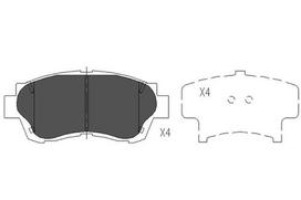 KAVO PARTS Stabdžių kaladėlių komplektas Brake pad set KBP-9042