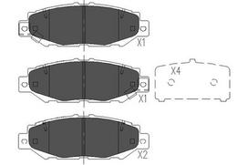 KAVO PARTS Stabdžių kaladėlių komplektas Brake pad set KBP-9062