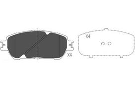 KAVO PARTS Stabdžių kaladėlių komplektas Brake pad set KBP-9090