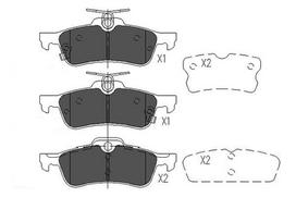 KAVO PARTS Stabdžių kaladėlių komplektas Brake pad set KBP-9106