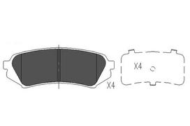 KAVO PARTS Stabdžių kaladėlių komplektas Brake pad set KBP-9118