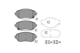 KAVO PARTS Stabdžių kaladėlių komplektas Brake pad set KBP-9123