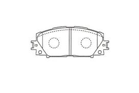 KAVO PARTS Stabdžių kaladėlių komplektas Brake pad set KBP-9140