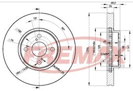 FREMAX Stabdžių diskas Brake rotor BD-2080