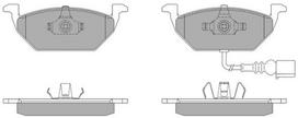 FREMAX Stabdžių kaladėlių komplektas Brake pad set FBP-1070