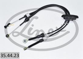 LINEX Mechaninės pavarų dėžės trosas 35.44.23