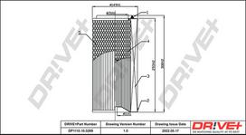 Dr!ve+ Oro filtras Air cleaner DP1110.10.0269