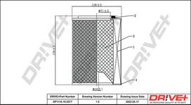 Dr!ve+ Oro filtras Air cleaner DP1110.10.0277