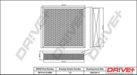 Dr!ve+ Oro filtras Air cleaner DP1110.10.0290