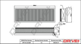 Dr!ve+ Oro filtras Air cleaner DP1110.10.0328