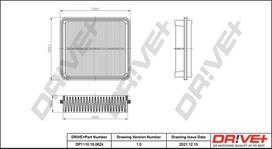 Dr!ve+ Oro filtras Air cleaner DP1110.10.0624