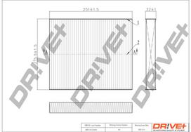 Dr!ve+ Salono filtras Filter, interior air DP1110.12.0018
