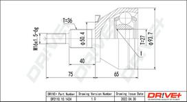 Dr!ve+ Pusašio jungčių komplektas Joint set, drive shaft DP2110.10.1424