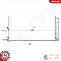 ESEN SKV Oro kondicionieriaus kondensatorius 86SKV080