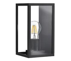 Lauko sieninis šviestuvas MALMO 1xE27/15W/230V juoda