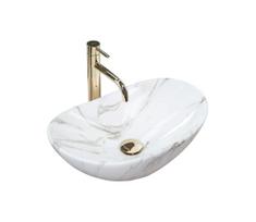 REA-U5063 - Praustuvas ant stalviršio ROYAL MINI 30x47 cm keramika/balta/akmens imitacija