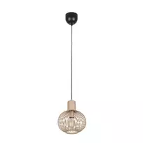 Pakabinamas šviestuvas TRIO GILA, 1 x E27, max 10W, IP20, smėlio sp, ø23 x 150 cm
