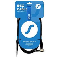 Sound Station Quality SSQ JMPJMK4 SS-1469 Cable Jack Mono - Jack Mono (90 degree angle) 4 m Black SS-1469