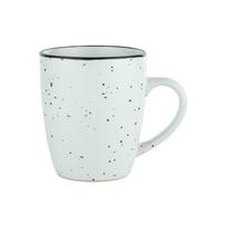 Puodelis ILAJA SPECKLE, baltos sp., 330 ml