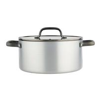 Puodas su dangčiu UNIWELL, tinka ir indukcinei, pilkos sp., 5 l