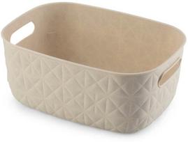 Plastikinis skalbinių krepšys CURVER SOFTEX, kreminės sp., 26,4 x 19,4 x 11,1 cm, 4 L