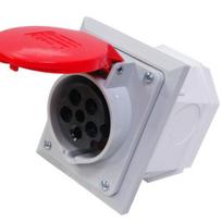 Lizdas potinkinis SEZ, 5x16A, IP44, 400V, Pilkas/Raudonas