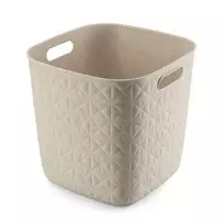 Plastikinis krepšelis CURVER SOFTEX, kreminės sp., 27,9 x 27,9 x 26,9 cm, 15 L