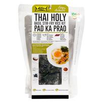 Pad Ka Prao autentiškas tailandietiškas patiekalas su ryžiais ir šventuoju baziliku, virimo rinkinys, Lobo, 322g