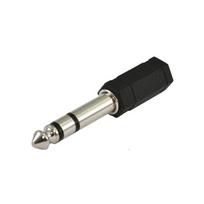 SSQ HA1 SS-1820 Adapteris Jack Stereo 3,5 mm lizdinis - Jack Stereo 6,3 mm kištukinis Juoda