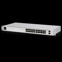 Switche Ubiquiti UniFi (24 portov, 1000Mbps, PoE 95 W, 802.3af/at, 2x SFP, LCM displej) | USW-24-POE