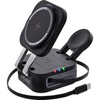 InLine® 3in1 Wireless Charger, MagSafe compatible, 15 Watt, 0.8m cable