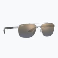 Akiniai nuo saulės Ray-Ban RB3701 Polarized+ Lenses silver/blue gold polarized+