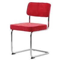 Iš velveto valgomojo kėdė raudonos spalvos Rupert – Unique Furniture