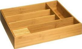Stalčiaus organizavimo įdėklas 5five Simply Smart Bamboo, 38 cm x 28 cm x 7 cm, bambukas, ruda sp.