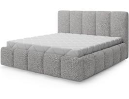 Lova dvigulė Edvige+ Standart Lift Jaffray 04, 180 x 200 cm, pilka sp., be čiužinio, su grotelėmis