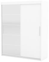 Spinta ADRK Esti, balta sp., 59 cm x 180 cm x 215 cm, su veidrodžiu