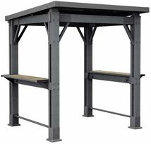 Pavėsinė Keter Grill, 247 cm x 238 cm, juoda sp.