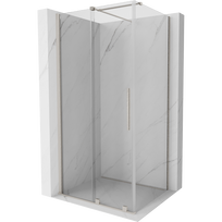 Mexen Velar stumdomasis dušo kabinas 90 x 80 cm, permatomas, šlifuotas nikelis - 871-090-080-01-97