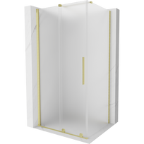 Mexen Velar stumiama dušo kabina 90 x 80 cm, matinė, šlifuotas auksinis - 871-090-080-31-55