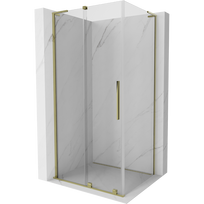 Mexen Velar L 90 x 70 cm slankiojanti dušo kabina, permatoma, auksinė - 871-090-070-03-50