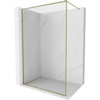 Mexen Kioto-F Dušo kabina Walk-in su rėmu 65 x 202 cm, permatomas 8 mm, auksinė - 800-065-104-50-00